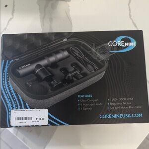 CoreNine Portable Massage Gun — Black